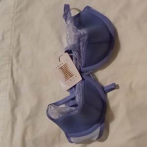 Savage X Fenty light blue color lace bra, 34C cup